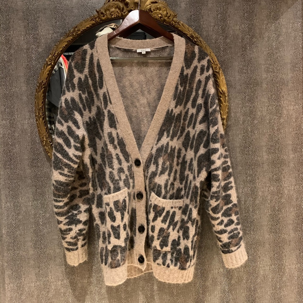 Rails Cardigan leopard print